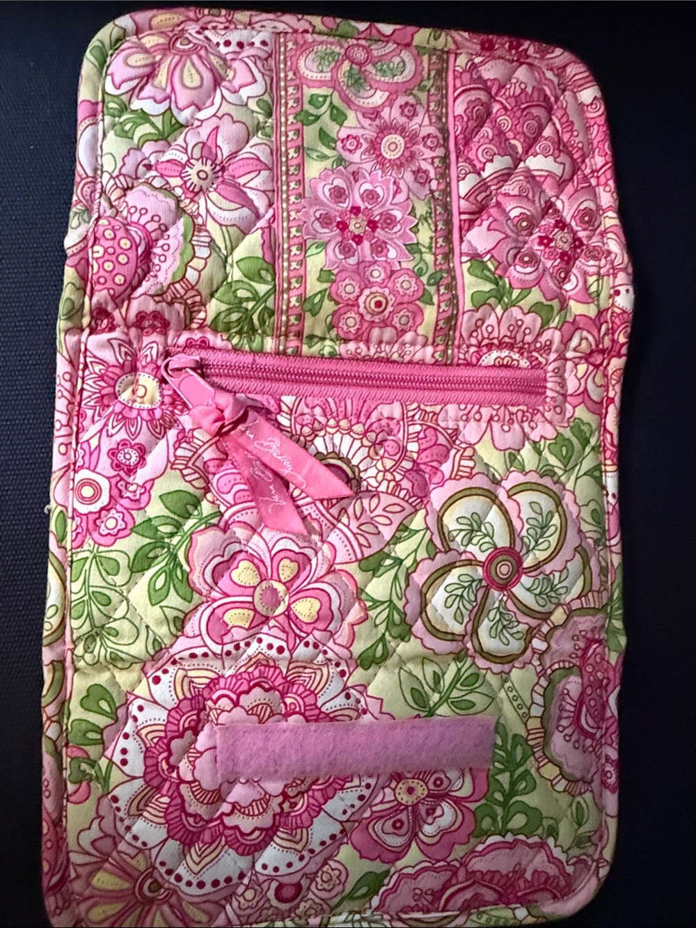 Vera Bradley Pink Floral Quilted Cotton Wallet - Picture 7 of 7